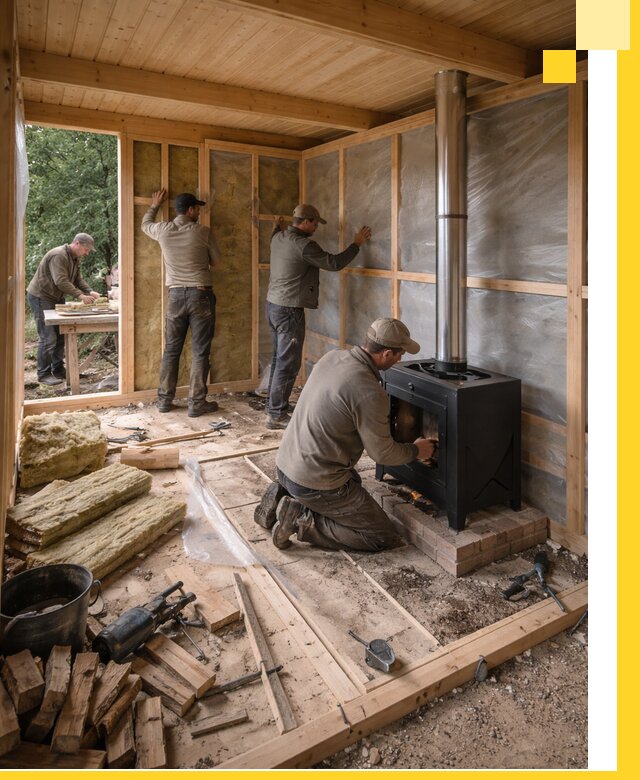 Профессиональный монтаж бань под ключ в Евпатории для дома