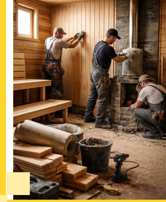 Ремонт бань под ключ в Евпатории от 47399 р. | ЭриданЕвп