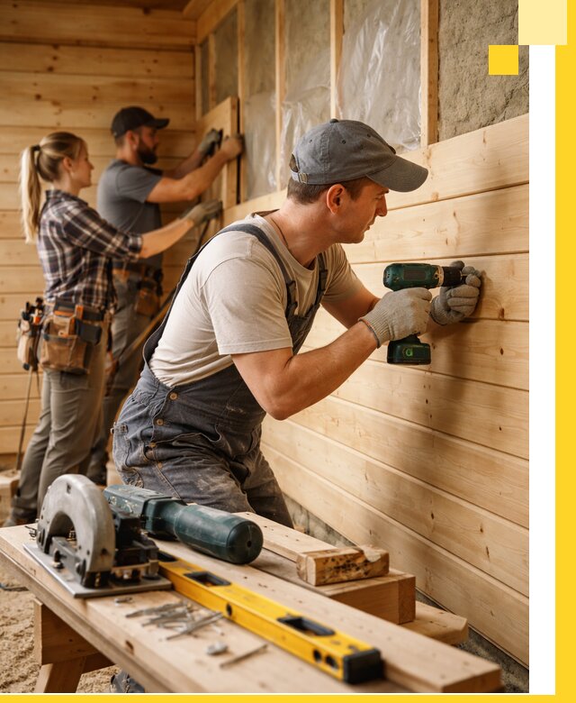 Обшивка бань под ключ в Евпатории: отделка стен и потолков