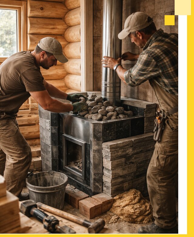 Строительство и отделка русских бань под ключ в Евпатории