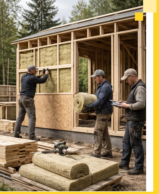 Проектирование и строительство каркасных бань в Евпатории под ключ