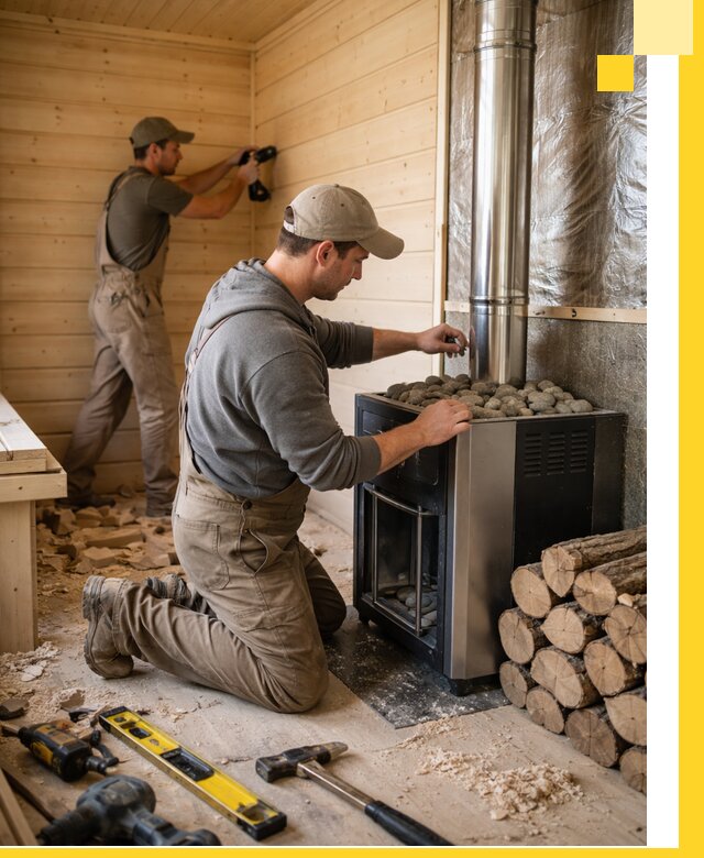 Строительство деревянных бань под ключ в Евпатории проекты и монтаж