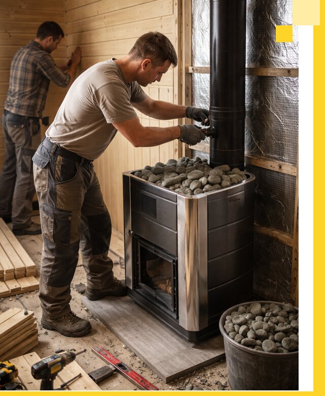 Проектирование и строительство парилок для бани в Евпатории под ключ