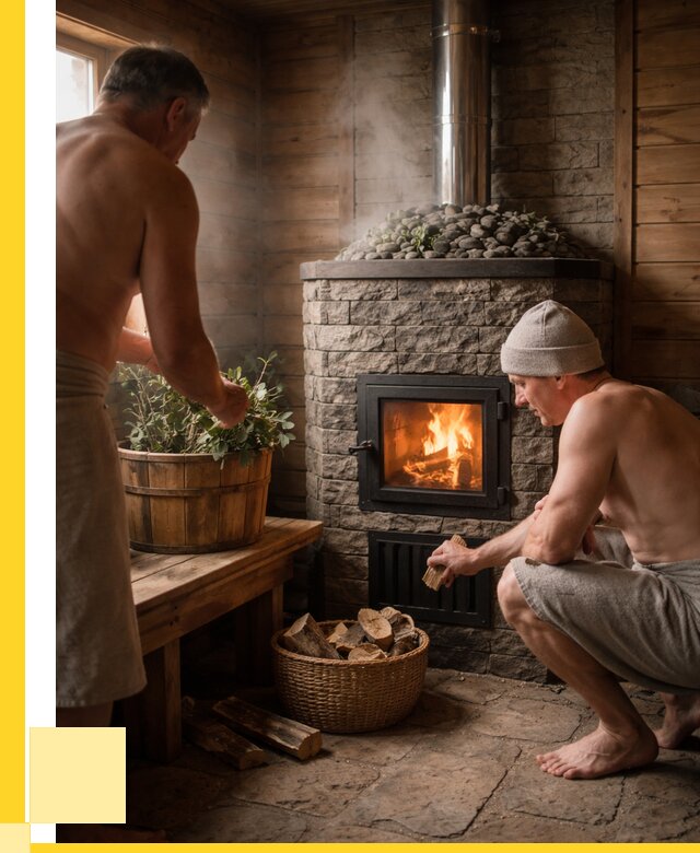 Банные печи под ключ в Евпатории от 47399 р. | ЭриданЕвп кирпичная