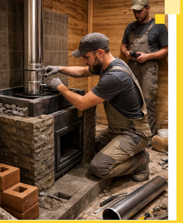 Изготовление и установка банных печей под ключ в Евпатории