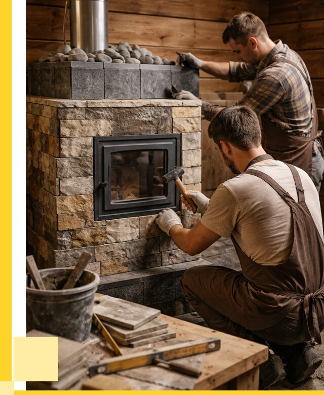 Облицовка банной печи в Евпатории от 15800 р. | ЭриданЕвп