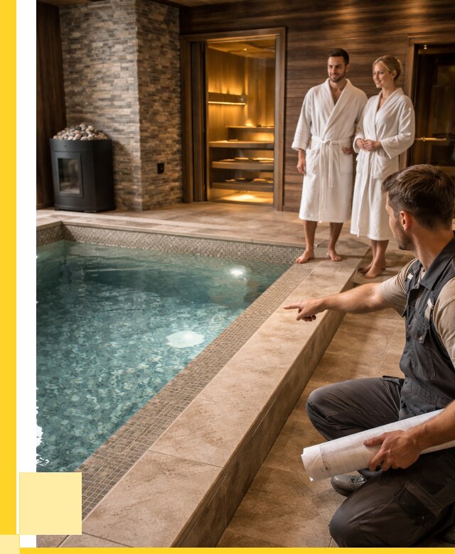 Проект бани с бассейном под ключ в Евпатории от 68465 р. | ЭриданЕвп