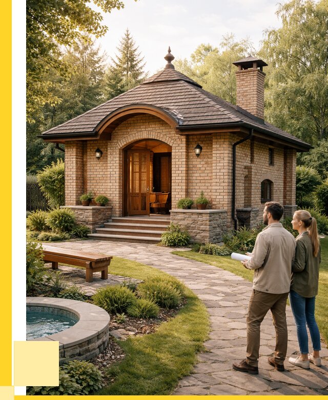 Проект кирпичной бани в Евпатории от 31599 р. | ЭриданЕвп