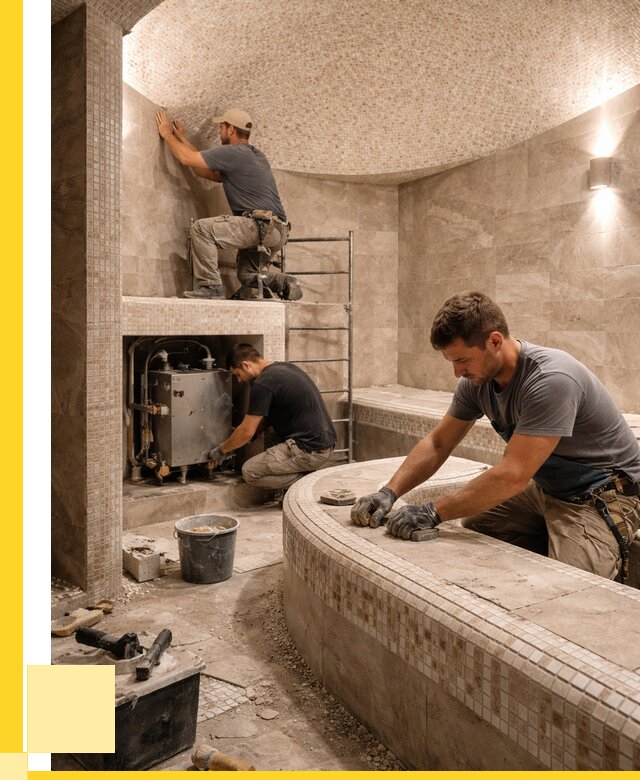 Монтаж хамамов под ключ в Евпатории от 263325 р. ЭриданЕвп