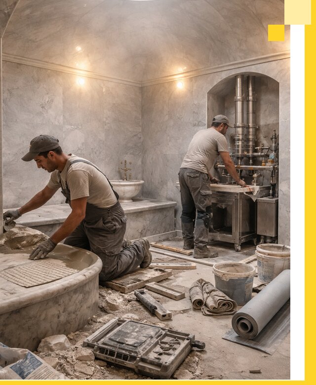 Строительство турецких бань хаммам под ключ в Евпатории