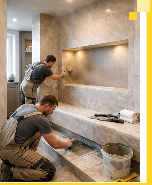 Профессиональное строительство хамама в квартире в Евпатории