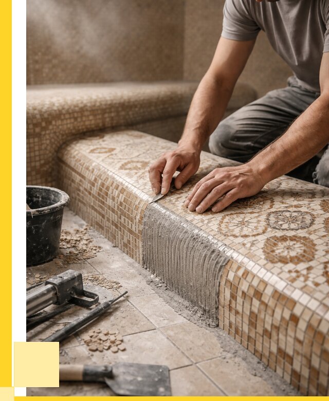 Плитка для хамама под ключ в Евпатории от 3687 р. | ЭриданЕвп